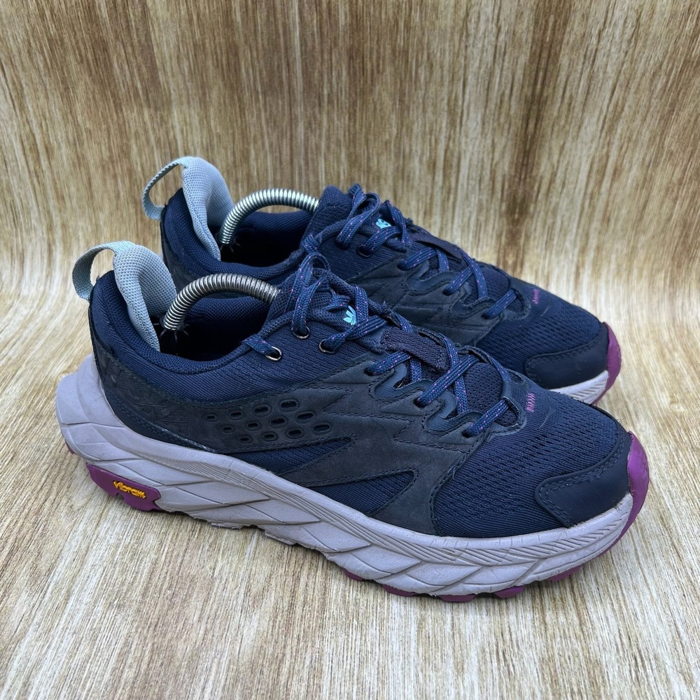 Hoka One One Anacapa Breeze Low Women's Size 7 Navy Purple Hiking Shoes 1127921